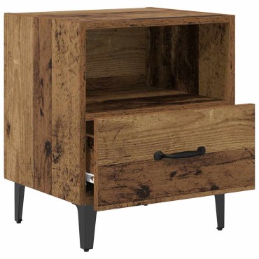 vidaXL Κομοδίνο Παλιό ξύλο 40x35x47,5cm Επεξεργασμένο Ξύλο 1 τεμ.