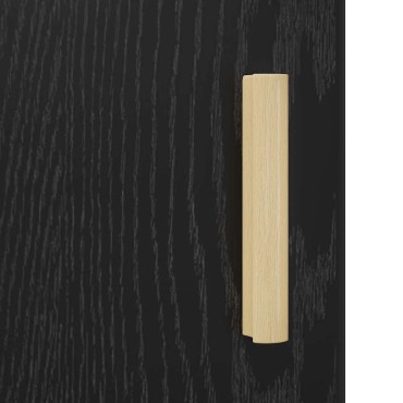 vidaXL Κομοδίνο Μαύρη Οξυά 40x40x50cm Επεξεργασμένο Ξύλο 1 τεμ.