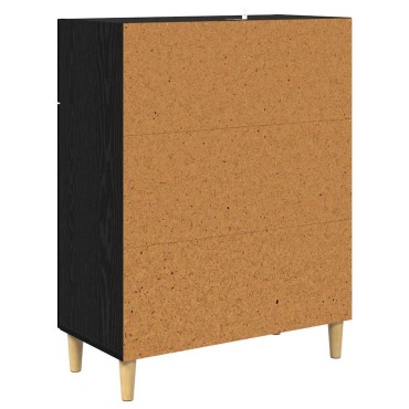 vidaXL Πλαϊνό γραφείο Μαύρη δρυς 34x69.5x89cm Επεξεργασμένο Ξύλο 1 τεμ.