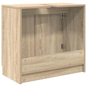vidaXL Ντουλάπι Μπάνιου Δρύς Sonoma 64,5x33,5x59cm 1 τεμ.