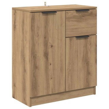 vidaXL Πλαϊνό γραφείο Artisan Oak 60x30x70cm Επεξεργασμένο Ξύλο 1 τεμ.