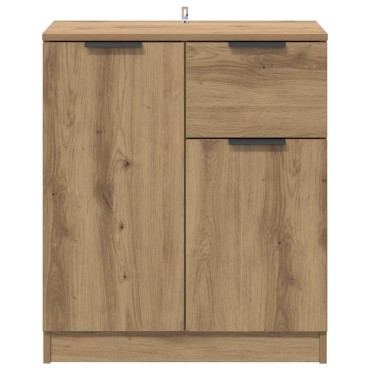 vidaXL Πλαϊνό γραφείο Artisan Oak 60x30x70cm Επεξεργασμένο Ξύλο 1 τεμ.