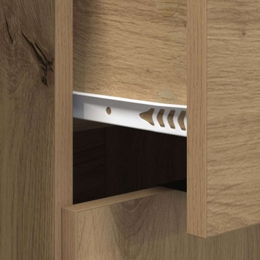 vidaXL Πλαϊνό γραφείο Artisan Oak 60x30x70cm Επεξεργασμένο Ξύλο 1 τεμ.