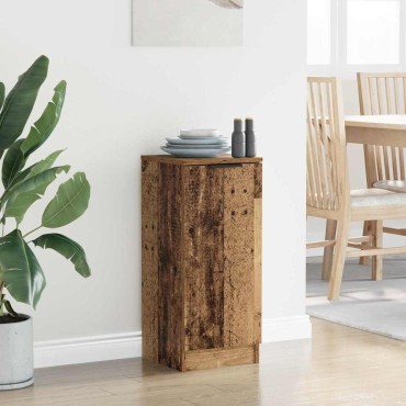 vidaXL Πλαϊνό γραφείο Παλιό ξύλο 30x30x70cm Επεξεργασμένο Ξύλο 1 τεμ.