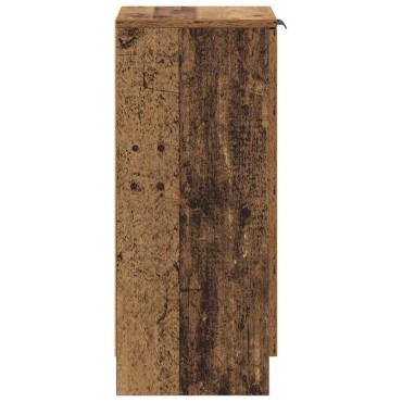vidaXL Πλαϊνό γραφείο Παλιό ξύλο 30x30x70cm Επεξεργασμένο Ξύλο 1 τεμ.