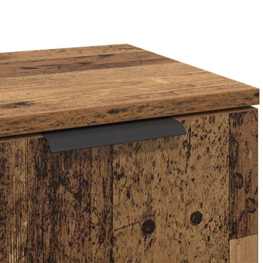 vidaXL Πλαϊνό γραφείο Παλιό ξύλο 30x30x70cm Επεξεργασμένο Ξύλο 1 τεμ.