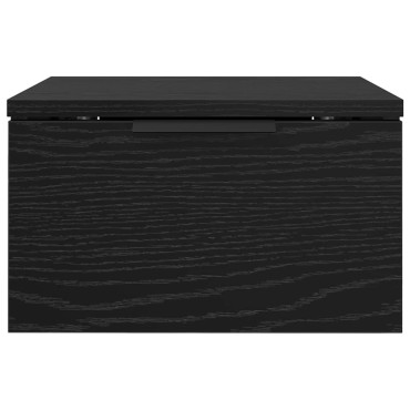 vidaXL Κομοδίνο Μαύρη Οξυά 34x30x20cm Επεξεργασμένο Ξύλο 1 τεμ.