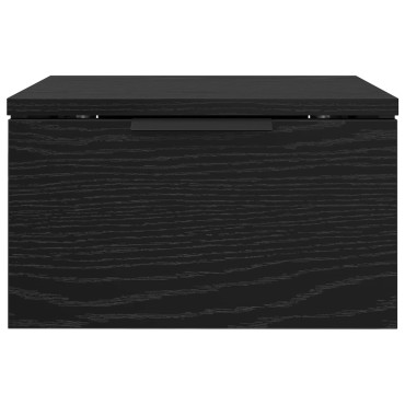 vidaXL Κομοδίνο Μαύρη Οξυά 34x30x20cm Επεξεργασμένο Ξύλο 1 τεμ.