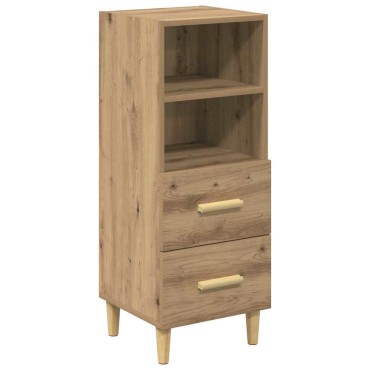 vidaXL Πλαϊνό γραφείο artisan δρυς 34x34.5x90 εκ 1 τεμ.