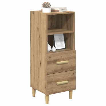 vidaXL Πλαϊνό γραφείο artisan δρυς 34x34.5x90 εκ 1 τεμ.