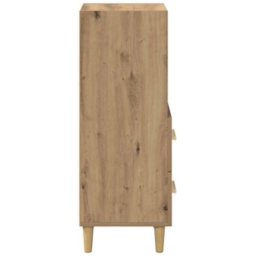 vidaXL Πλαϊνό γραφείο artisan δρυς 34x34.5x90 εκ 1 τεμ.
