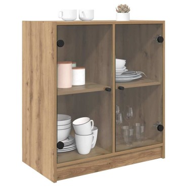 vidaXL Βοηθητικό ντουλάπι Artisan Oak 68x37x75,5 εκ 1 τεμ.
