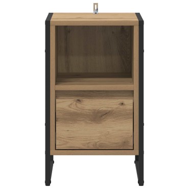 vidaXL Κομοδίνο Artisan Δρυς 39,5x30x50cm Επεξεργασμένο Ξύλο 1 τεμ.