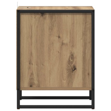 vidaXL Κομοδίνο Artisan Δρυς 39,5x30x50cm Επεξεργασμένο Ξύλο 1 τεμ.