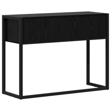 vidaXL End Table Μαύρη Οξυά 100x36x75cm Επεξεργασμένο Ξύλο