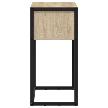 vidaXL End Table Sonoma Δρυς 100x36x75cm Επεξεργασμένο Ξύλο