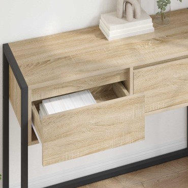 vidaXL End Table Σονόμα 100x36x75cm Επεξεργασμένο Ξύλο