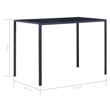 vidaXL Σετ Τραπεζαρίας 5 τεμ. Μπορντό 105x60x74cm