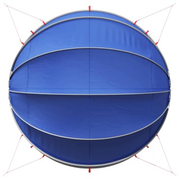 vidaXL Θόλος πισίνας 500 x 500 x 236 εκ. Θαλασσί