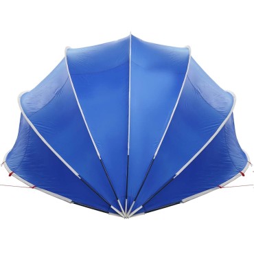 vidaXL Θόλος πισίνας 500 x 500 x 236 εκ. Θαλασσί