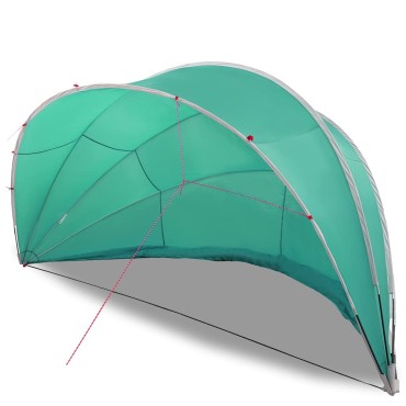 vidaXL Θόλος πισίνας 546 x 516 x 250 εκ. Αζούρ Μπλε