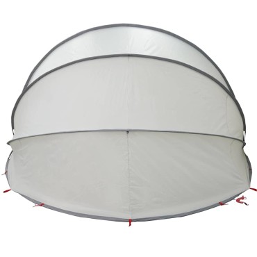 vidaXL Σκηνή πισίνας τύπου θόλου Γκρι 538 x 440 x 204 εκ.