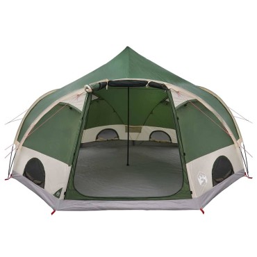 vidaXL Σκηνή Dome 4 Ατόμων με στέγη Πράσινο 505 x 450 x 248 εκ.