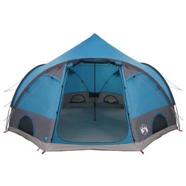 vidaXL Σκηνή Dome 4 Ατόμων με στέγη Μπλε 505 x 450 x 248 εκ.