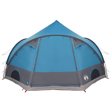 vidaXL Σκηνή Dome 4 Ατόμων με στέγη Μπλε 505 x 450 x 248 εκ.