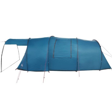 vidaXL Σκηνή Σήματος 4 Ατόμων Μπλε και Γκρι 740 x 370 x 220 εκ.