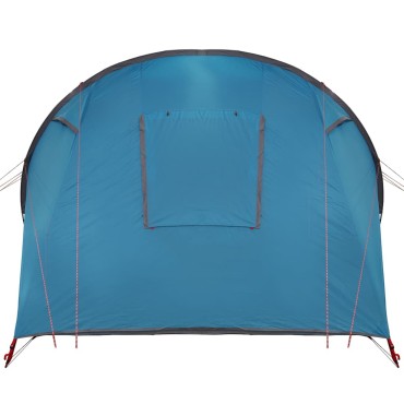vidaXL Σκηνή Σήματος 4 Ατόμων Μπλε και Γκρι 740 x 370 x 220 εκ.