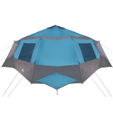 vidaXL Καμπίνα Σκηνή 12-Ατόμων Μπλε και Γκρι 500 x 500 x 294 εκ.