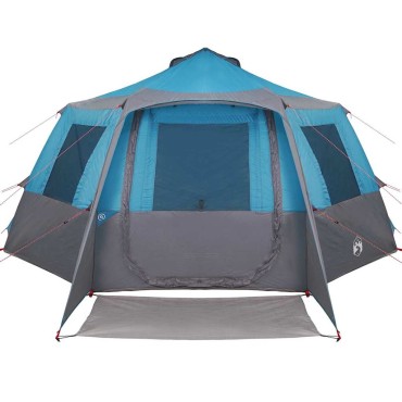 vidaXL Καμπίνα Σκηνή 12-Ατόμων Μπλε και Γκρι 500 x 500 x 294 εκ.
