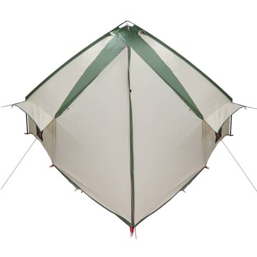 vidaXL Τέντα Teepee 10 Ατόμων 10 άτομο Πράσινο και Λευκό