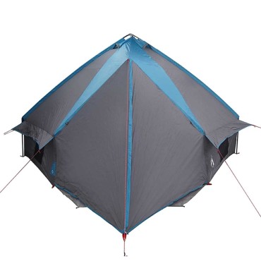 vidaXL Τέντα Teepee 10 Ατόμων 10 άτομο Μπλε και Γκρι