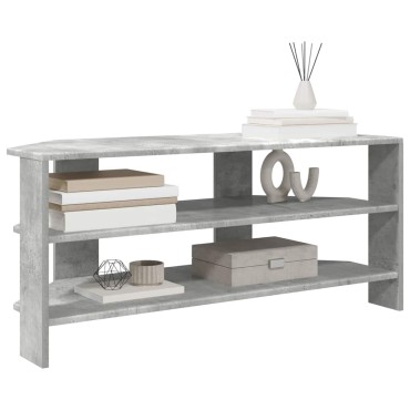 vidaXL ΓωνιακήΒάσηΤηλεόρασης 100x40,5x45cm Γκρι Σκυροδέματος