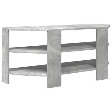 vidaXL ΓωνιακήΒάσηΤηλεόρασης 100x40,5x45cm Γκρι Σκυροδέματος