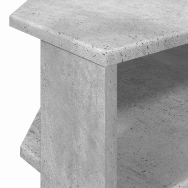 vidaXL ΓωνιακήΒάσηΤηλεόρασης 100x40,5x45cm Γκρι Σκυροδέματος