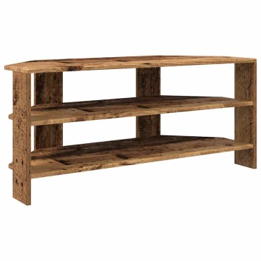 vidaXL ΓωνιακήΒάσηΤηλεόρασης 102x40,5x45cm Παλιό Ξύλο