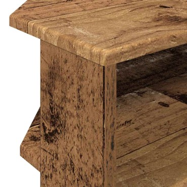 vidaXL ΓωνιακήΒάσηΤηλεόρασης 102x40,5x45cm Παλιό Ξύλο