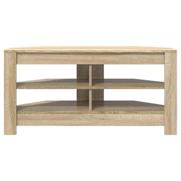 vidaXL ΓωνιακήΒάσηΤηλεόρασης 102x40,5x45cm Δρύς Sonoma