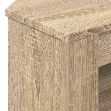 vidaXL ΓωνιακήΒάσηΤηλεόρασης 102x40,5x45cm Δρύς Sonoma