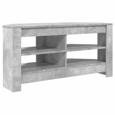 vidaXL ΓωνιακήΒάσηΤηλεόρασης 102x40,5x45cm Σκυρόδεμα Γκρι