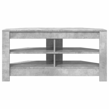 vidaXL ΓωνιακήΒάσηΤηλεόρασης 102x40,5x45cm Σκυρόδεμα Γκρι