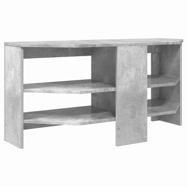 vidaXL ΓωνιακήΒάσηΤηλεόρασης 102x40,5x45cm Σκυρόδεμα Γκρι