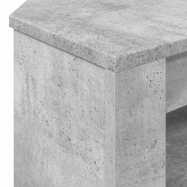 vidaXL ΓωνιακήΒάσηΤηλεόρασης 102x40,5x45cm Σκυρόδεμα Γκρι