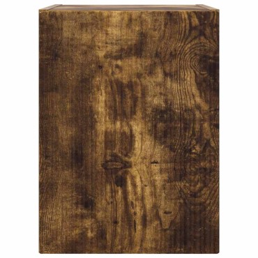 vidaXL Ντουλάπι Τηλεόρασης Τοίχου 30x31x40cm Καπνιστό Δρύς