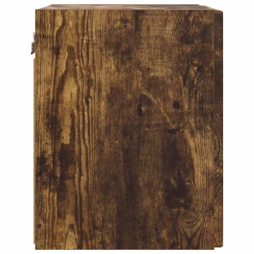 vidaXL Ντουλάπι Τηλεόρασης Τοίχου 30x31x40cm Καπνιστό Δρύς