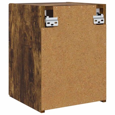 vidaXL Ντουλάπι Τηλεόρασης Τοίχου 30x31x40cm Καπνιστό Δρύς