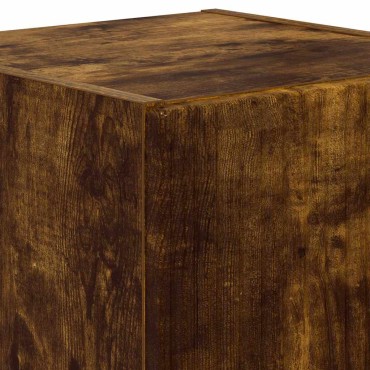 vidaXL Ντουλάπι Τηλεόρασης Τοίχου 30x31x40cm Καπνιστό Δρύς